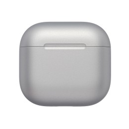 Беспроводные наушники Apple AirPods 4 (Серебристый) с активным шумоподавлением (ANC) и беспроводным зарядным футляром - изображение 1