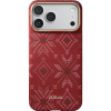 Чехол Pitaka Ultra-Slim Case для iPhone 17 Pro Max, принт: красные снежинки (Red Threads of Winter)