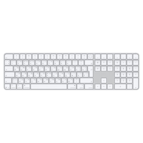 Клавиатура Apple Magic Keyboard Bluetooth с Touch ID и цифровой панелью (Белая)