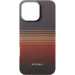 Чехол Pitaka Tactile Woven для iPhone 16 Pro, цвет: закат (Sunset)