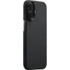 Чехол Pitaka Ultra-Slim Case для iPhone 17, цвет: черный/серый (Black-gray) - миниатюра 1