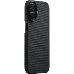 Чехол Pitaka Ultra-Slim Case для iPhone 17, цвет: черный/серый (Black-gray) - изображение 1