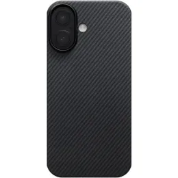 Чехол Pitaka Ultra-Slim Case для iPhone 17, цвет: черный/серый (Black-gray)