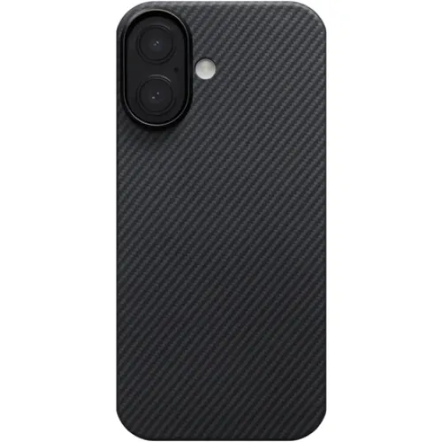 Чехол Pitaka Ultra-Slim Case для iPhone 17, цвет: черный/серый (Black-gray)