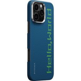 Чехол Pitaka Aries Tactile Woven Case для iPhone 16 Pro Max, принт: привет мир (Hello World) - изображение 2