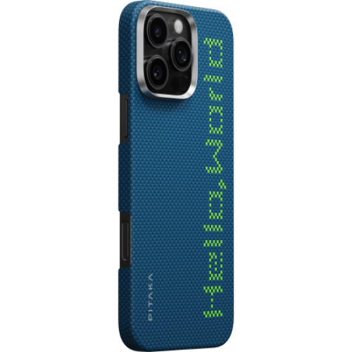 Чехол Pitaka Aries Tactile Woven Case для iPhone 16 Pro Max, принт: привет мир (Hello World) - изображение 2