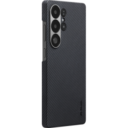 Чехол Pitaka Ultra Slim для Samsung Galaxy S25 Ultra, цвет: черный/серый (Black-gray) - изображение 1