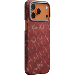 Чехол Pitaka Ultra-Slim Case для iPhone 17 Pro Max, принт: красный/золотой (Red-Gold) - изображение 1