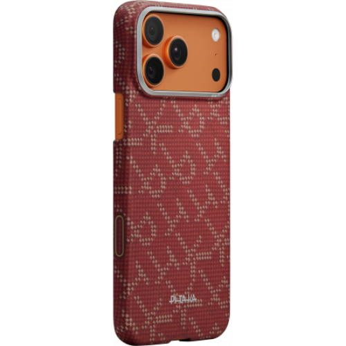 Чехол Pitaka Ultra-Slim Case для iPhone 17 Pro Max, принт: красный/золотой (Red-Gold) - изображение 1