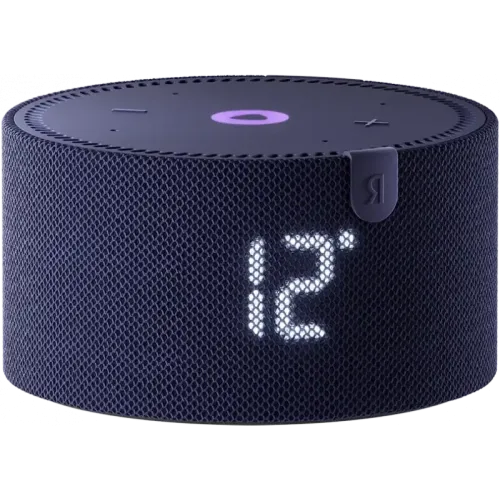 Умная колонка Яндекс Станция Мини с часами (Синяя)