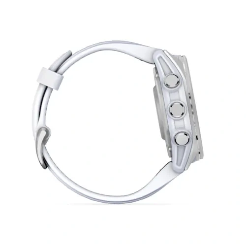 Умные часы Garmin FENIX 8 43mm Amoled Silver With Whitestone Silicone Band