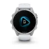 Умные часы Garmin FENIX 8 43mm Amoled Silver With Whitestone Silicone Band