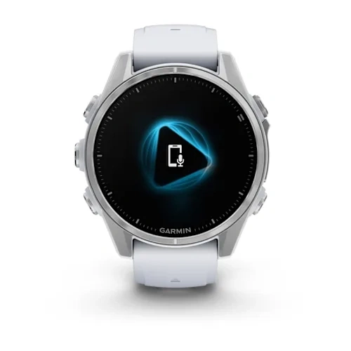 Умные часы Garmin FENIX 8 43mm Amoled Silver With Whitestone Silicone Band