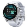 Умные часы Garmin FENIX 8 43mm Amoled Silver With Whitestone Silicone Band