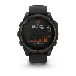 Умные часы Garmin FENIX 8 47mm Amoled Slate Gray With Black Silicone Band