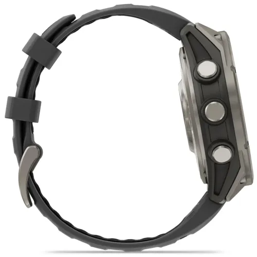 Умные часы Garmin FENIX 8 PRO 47mm Amoled Sapphire Lens Tinanium With Graphite/Black Silicone Band