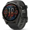 Умные часы Garmin FENIX 8 43mm Amoled Sapphire Carbon Gray DLC Titanium With Black/Pebble Gray Silicone