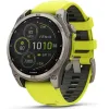 Умные часы Garmin FENIX 8 47mm Solar Sapphire Carbon Gray DLC Titanium With Amp Yellow/Graphite Silicone Band