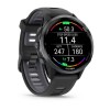 Умные часы Garmin FORERUNNER 970 47mm Carbon Gray DLC Titanium with Black Case and Black/Translucent Whitestone Band