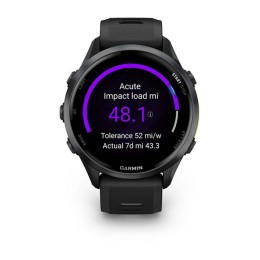 Умные часы Garmin FORERUNNER 970 47mm Carbon Gray DLC Titanium with Black Case and Black/Translucent Whitestone Band