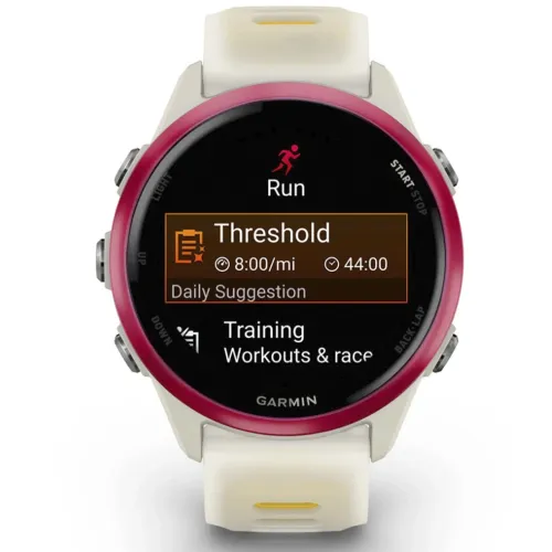 Умные часы Garmin FORERUNNER 570 42mm Rasperry Bone/Mango Band