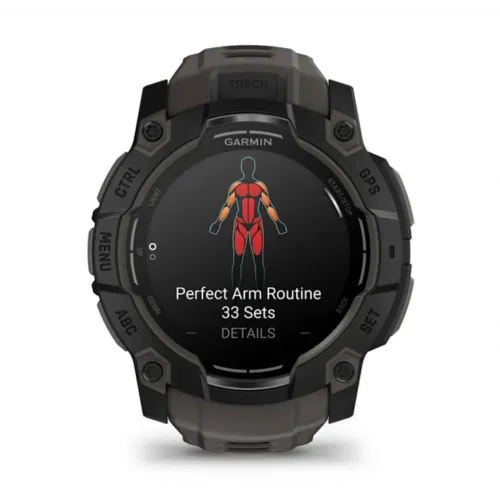 Умные часы Garmin INSTINCT 3 50 mm Black/Charcoal Band