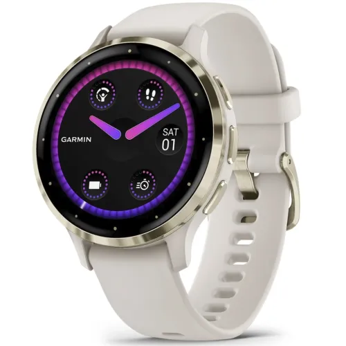 Умные часы Garmin VENU 3s 41mm Silver (Ivory Case)