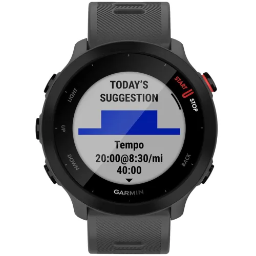 Умные часы Garmin FORERUNNER 55 42mm (Monterra Grey)