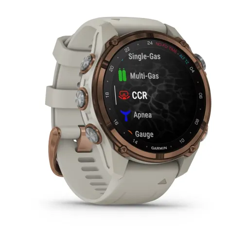 Умные часы Garmin DESCENT MK3i 43mm Bronze PVD/French Grey Silicone Band