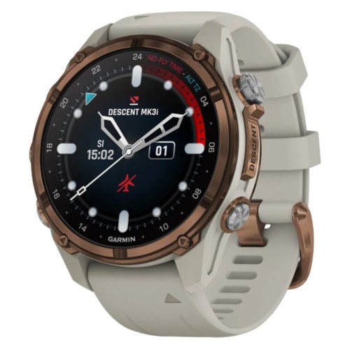 Умные часы Garmin DESCENT MK3i 43mm Bronze PVD/French Grey Silicone Band