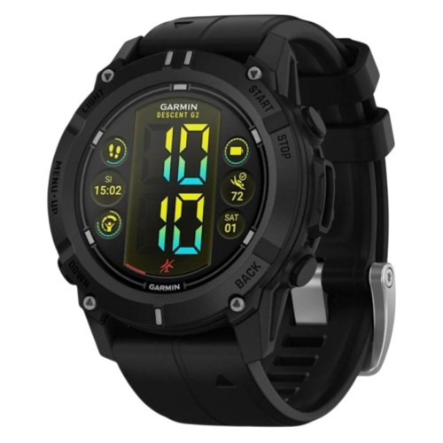 Умные часы Garmin DESCENT G2 45.5mm Black With Black Band
