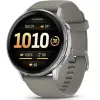 Умные часы Garmin VENU 4 45mm Silver Bezel With Silver Gray Silicone Band