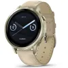 Умные часы Garmin VENU 4 41mm Lunar Gold with Bone Silicone Band and Light Sand Leather Band