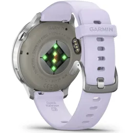 Умные часы Garmin VENU 4 41mm Silver Bezel With Periwinkle Silicone Band