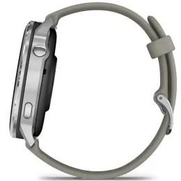 Умные часы Garmin VENU 4 45mm Silver Bezel With Silver Gray Silicone Band