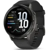 Умные часы Garmin VENU 4 45mm Slate Bezel With Black Silicone Band