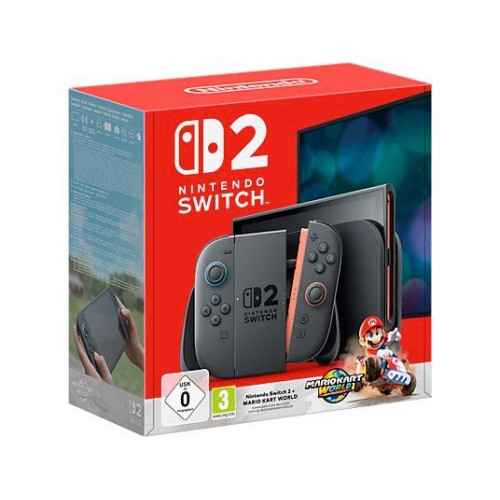 Портативная игровая консоль Nintendo Switch 2 и игра Mario Kart World