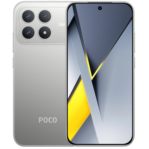 Телефон Poco F8 Pro 12/256 ГБ, цвет: серебристый титан (Titanium Silver)