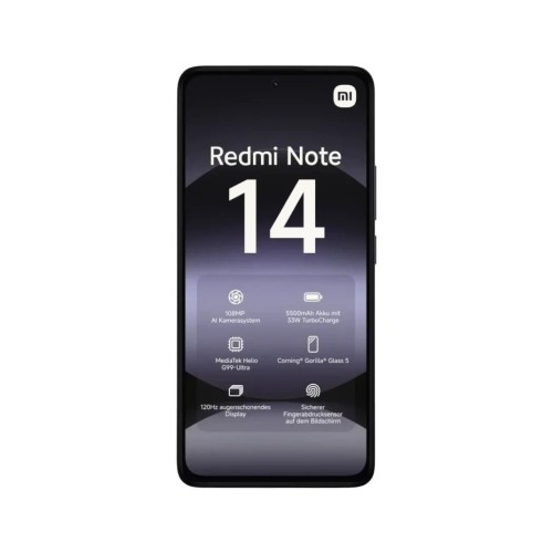 Телефон Xiaomi Redmi Note 14 8/256 ГБ, цвет: полуночно-черный (Midnight Black) - изображение 2