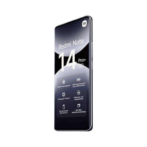 Телефон Xiaomi Redmi Note 14 Pro+ 5G 12/256 ГБ, цвет: полуночно-черный (Midnight Black) - изображение 2