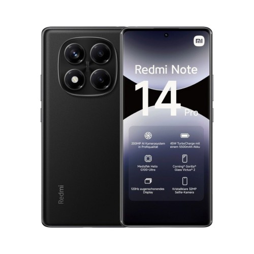 Телефон Xiaomi Redmi Note 14 Pro 12/512 ГБ, цвет: полуночно-черный (Midnight Black)