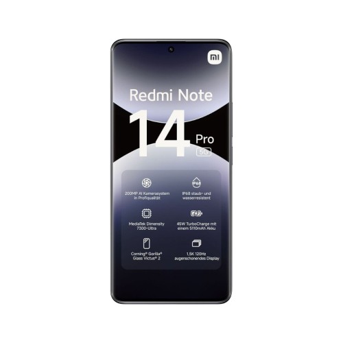 Телефон Xiaomi Redmi Note 14 Pro 5G 8/256 ГБ, цвет: полуночно-черный (Midnight Black) - изображение 1