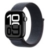 Часы Apple Watch Series 10 42mm Jet Black Aluminium Case, Sport Loop (Ink)