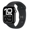 Часы Apple Watch Series 10 42mm Jet Black Aluminium Case, Sport Band (Black) M/L