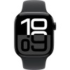 Часы Apple Watch Series 10 42mm Jet Black Aluminium Case, Sport Band (Black) M/L