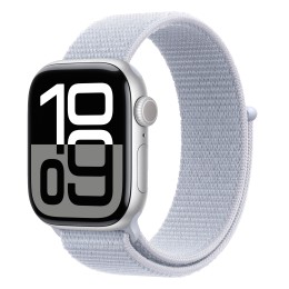 Часы Apple Watch Series 10 42mm Silver Aluminium Case, Sport Loop (Blue Cloud)