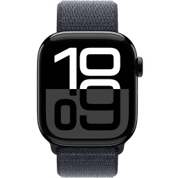 Часы Apple Watch Series 10 42mm Jet Black Aluminium Case, Sport Loop (Ink)