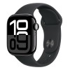 Часы Apple Watch Series 10 42mm Jet Black Aluminium Case, Sport Band (Black) S/M