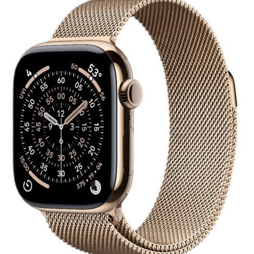 Часы Apple Watch Series 11 42mm Gold Titanium Case, Milanese Loop (Gold)