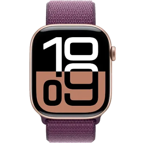 Часы Apple Watch Series 10 46mm Rose Gold Aluminium Case, Sport Loop (Plum)